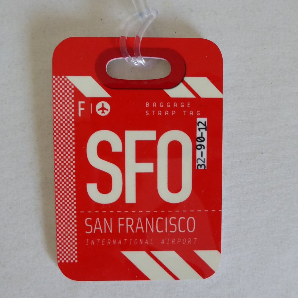 NEW NEW AIRPORT CODE BAGGAGE LUGGAGE TAG SAN FRANCISCO AIRPORT